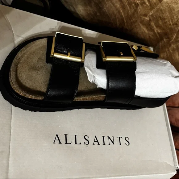 ALLSAINTS Isla buckle-detail sandals - Picture 7 of 9